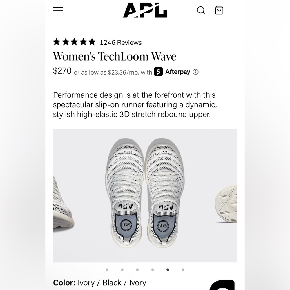 Brand New APL Women's TechLoom Wave Sneakers